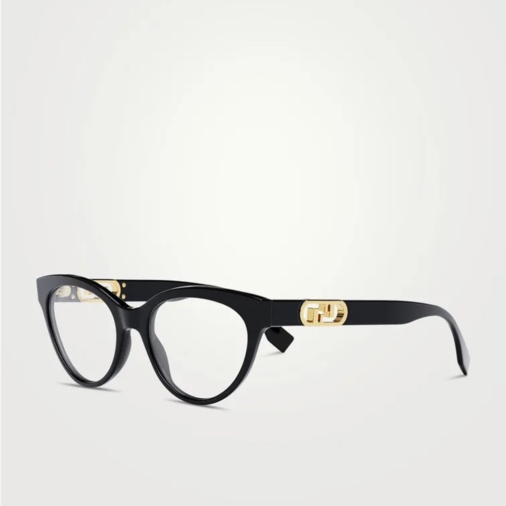 New - Authentic Fendi Demo Cat Eye Ladies Eyeglasses FE50026I 001 53